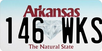 AR license plate 146WKS