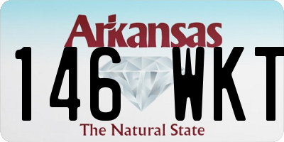 AR license plate 146WKT