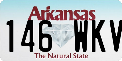 AR license plate 146WKV