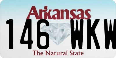 AR license plate 146WKW