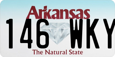 AR license plate 146WKY