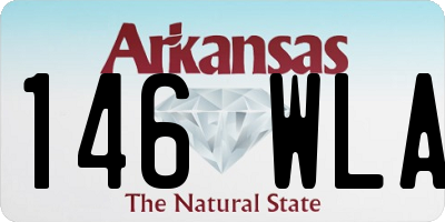 AR license plate 146WLA