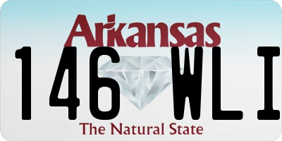 AR license plate 146WLI