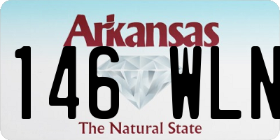 AR license plate 146WLN