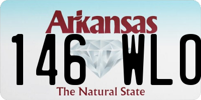 AR license plate 146WLO