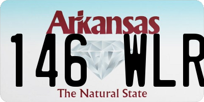 AR license plate 146WLR