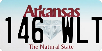 AR license plate 146WLT