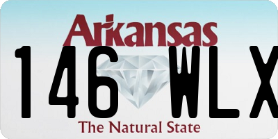 AR license plate 146WLX
