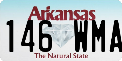 AR license plate 146WMA