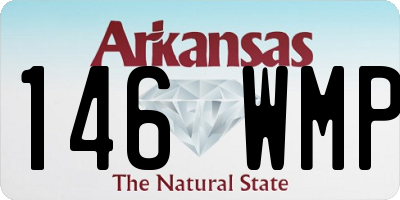 AR license plate 146WMP
