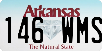AR license plate 146WMS