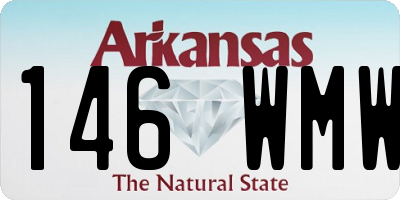 AR license plate 146WMW