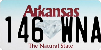 AR license plate 146WNA