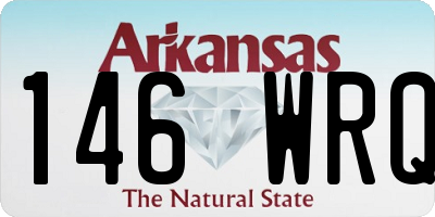 AR license plate 146WRQ