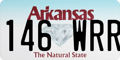 AR license plate 146WRR