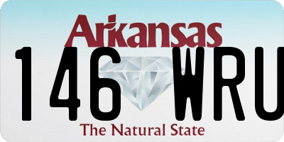 AR license plate 146WRU