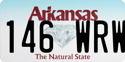 AR license plate 146WRW