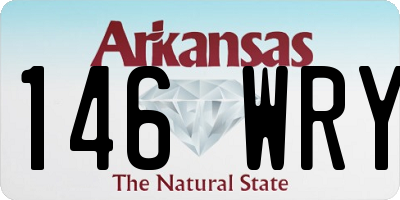 AR license plate 146WRY