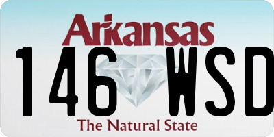AR license plate 146WSD