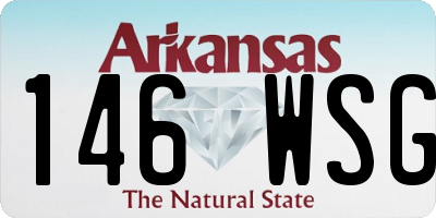 AR license plate 146WSG