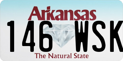 AR license plate 146WSK