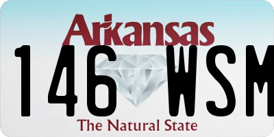 AR license plate 146WSM