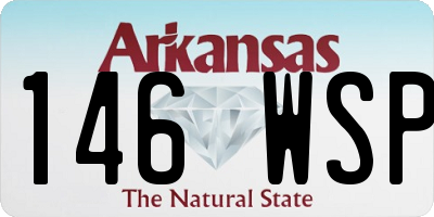 AR license plate 146WSP