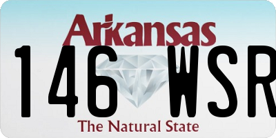 AR license plate 146WSR