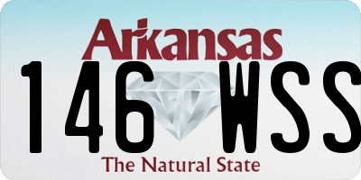 AR license plate 146WSS