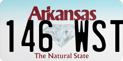 AR license plate 146WST