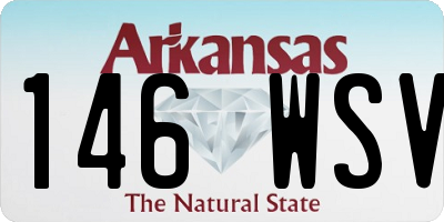 AR license plate 146WSV