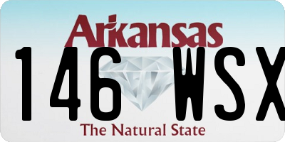 AR license plate 146WSX