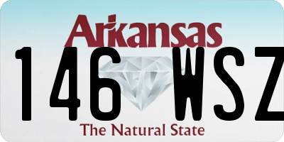 AR license plate 146WSZ