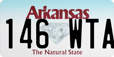 AR license plate 146WTA