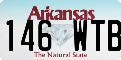 AR license plate 146WTB