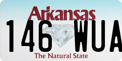 AR license plate 146WUA