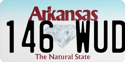 AR license plate 146WUD