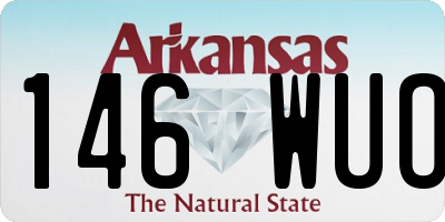 AR license plate 146WUO