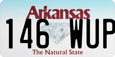 AR license plate 146WUP