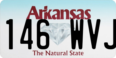 AR license plate 146WVJ