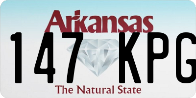 AR license plate 147KPG