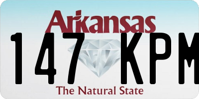 AR license plate 147KPM