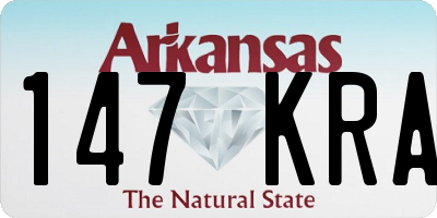 AR license plate 147KRA