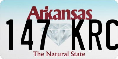 AR license plate 147KRC
