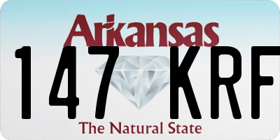 AR license plate 147KRF