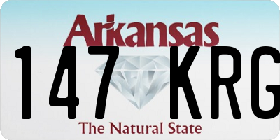 AR license plate 147KRG