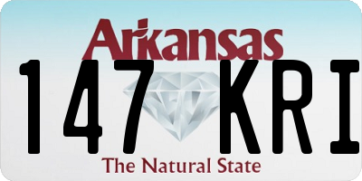 AR license plate 147KRI