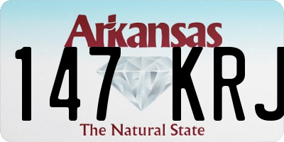 AR license plate 147KRJ