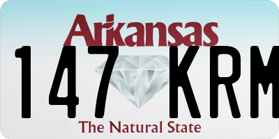 AR license plate 147KRM