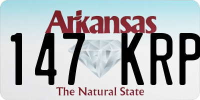 AR license plate 147KRP